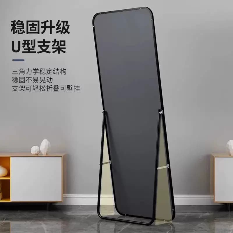 镜子全身镜穿衣落地家用壁挂贴墙女生卧室化妆好物玻璃服装店折叠 - 缩略图3