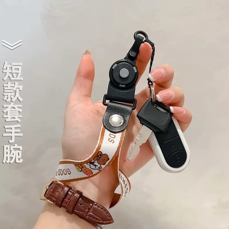 手机壳潮牌挂绳男女款挂脖舒适不勒脖新款手机壳草莓熊指环绳子可拆卸吊绳结实耐用网红库洛米高级个性通用 - 缩略图5