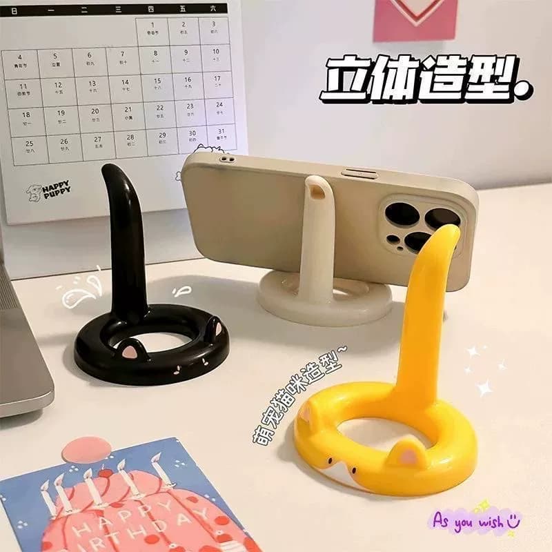 1个随机色萌趣小猫支架 - 缩略图3