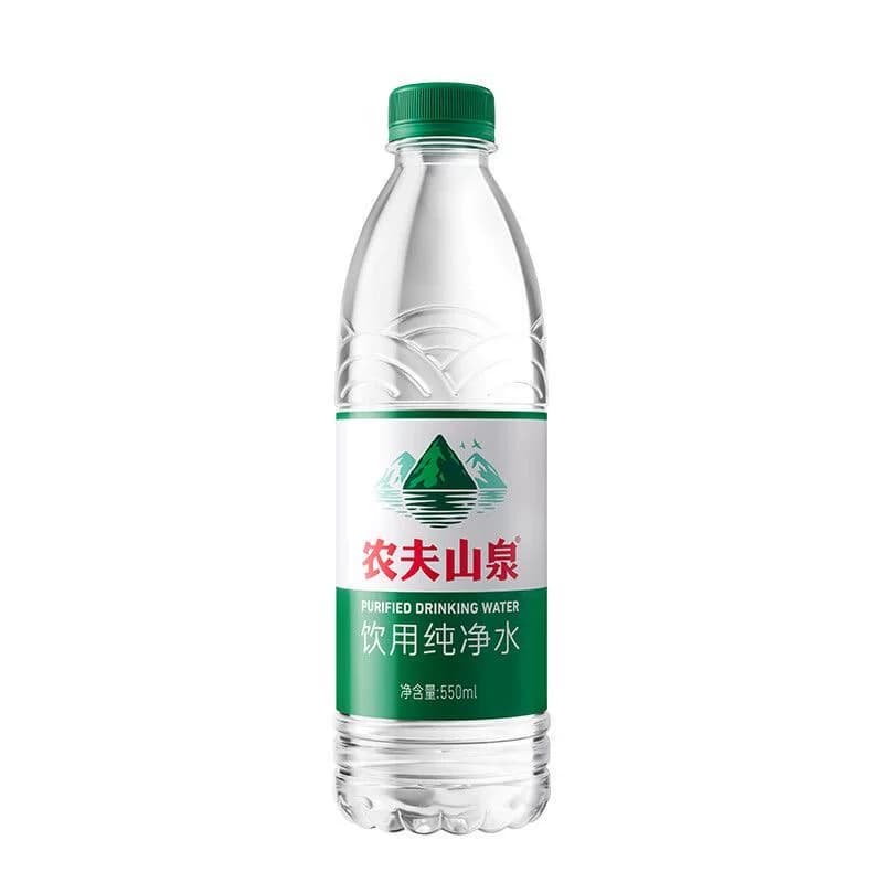 农夫山泉550ml*24瓶整箱饮用纯净水绿盖瓶饮用水自来水城市旅游 - 缩略图5