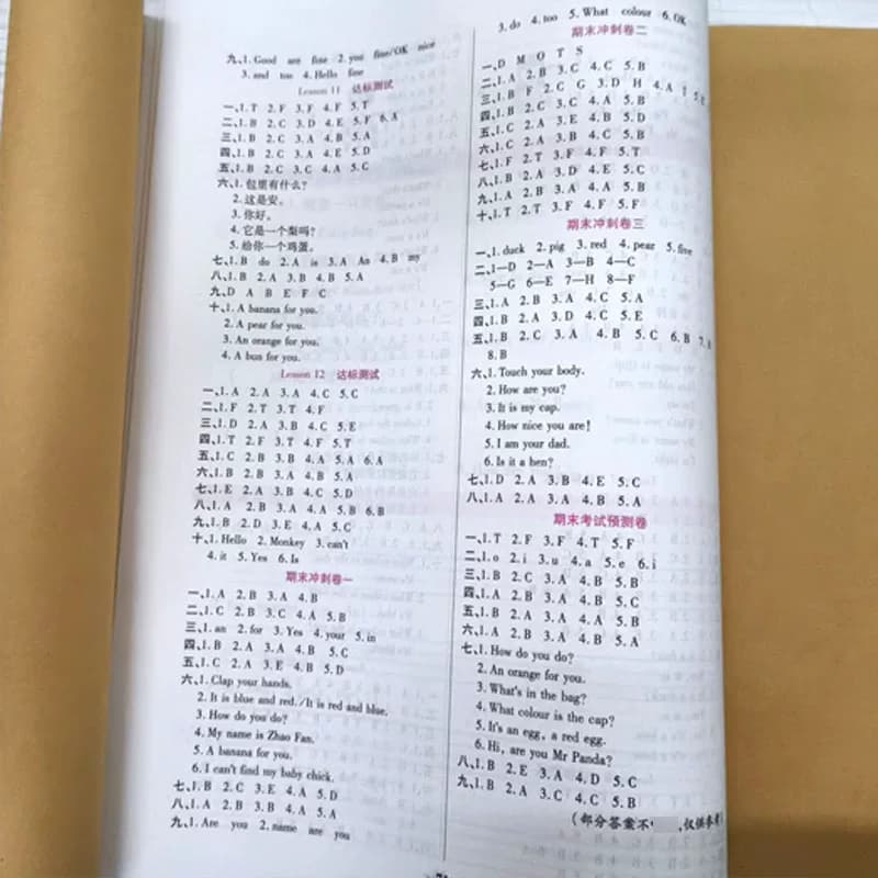 2026版培优英语科普版单元一二三四五六年级上下册试卷测试卷总复习真题必刷卷2024同步练习西师版苏教版人教外研版综合语数英冲刺 - 缩略图4