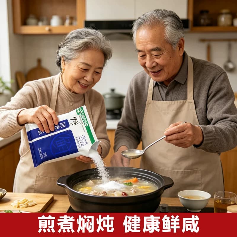 竹海无抗结剂精制食用盐加碘食盐细盐家用厨房炒菜调味腌制盐焗 - 缩略图4