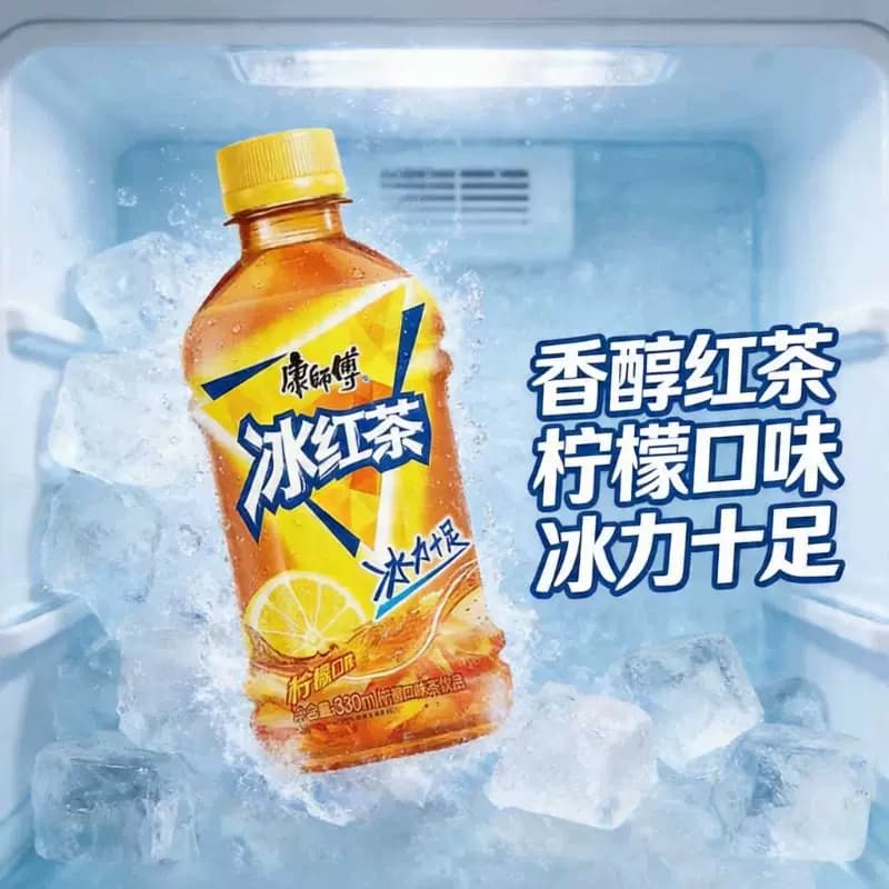 康师傅冰红茶饮料330ml小瓶装冰糖雪梨茉莉蜜茶酸梅汤夏季迷你品 - 缩略图3