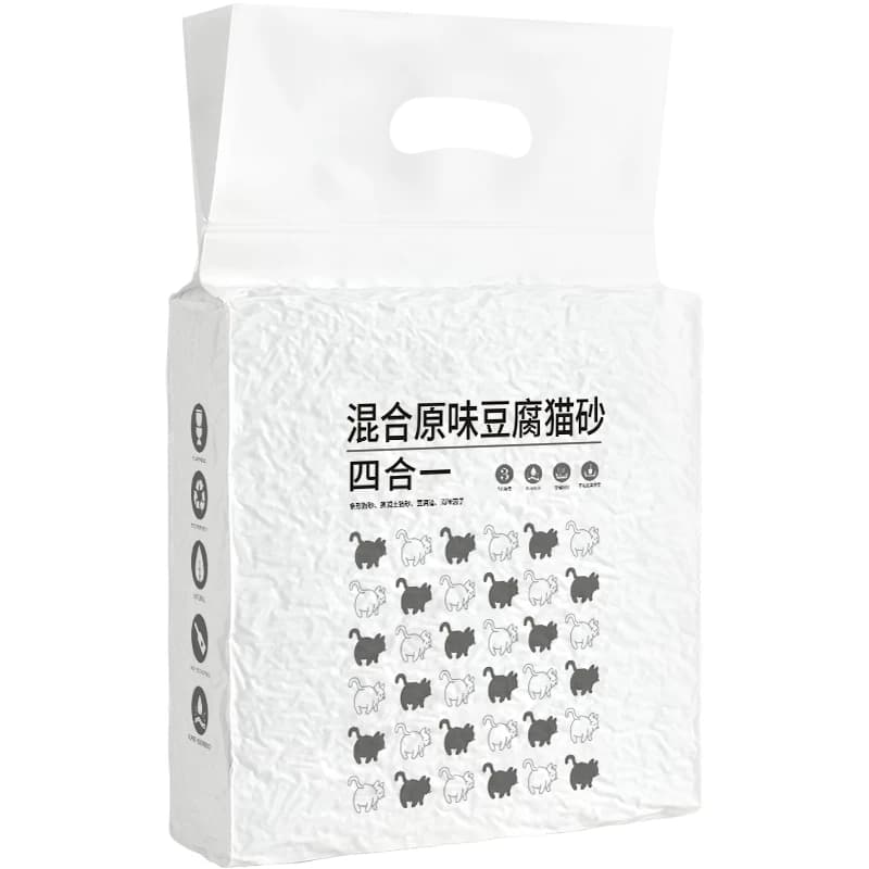 混合豆腐猫砂吸臭结团低尘混合猫沙包邮水蜜桃味可冲马桶2.4kg - 缩略图5