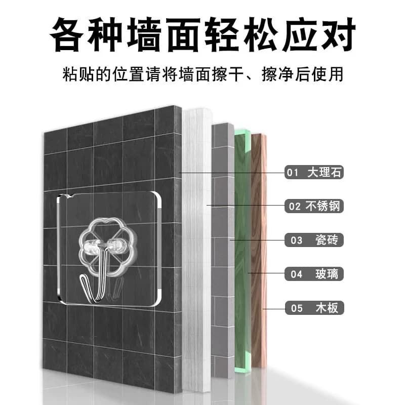 【20个】强力透明无痕挂钩 - 缩略图3