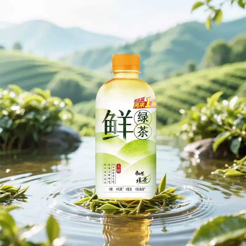 康师傅鲜绿茶350ml*1瓶 - 缩略图3