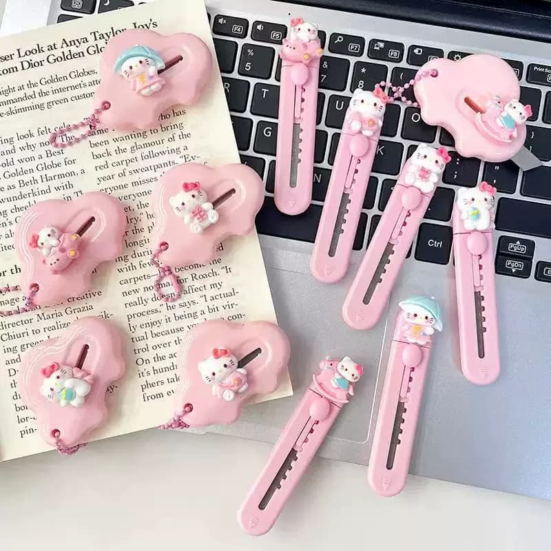 可爱粉色小猫美工刀1把 - 缩略图3