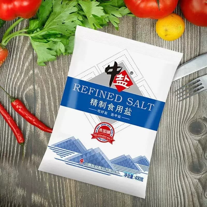 中盐未加碘精制食用盐新鲜日期400g/袋家庭调料无碘井矿健康盐巴 - 缩略图5