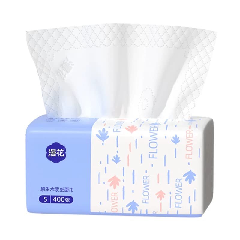 漫花抽纸巾家用实惠装宿舍用擦手用纸原生木浆卫生纸餐巾纸面巾纸 - 缩略图5