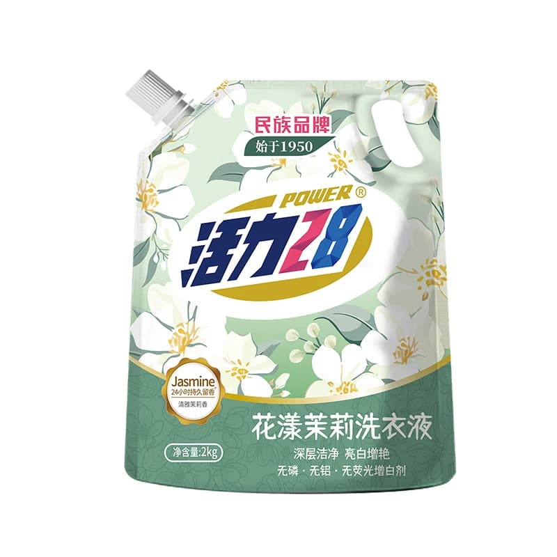 活力28留香洗衣液花漾茉莉衣物持久正品袋装浓缩不含磷去污洗衣机 - 缩略图5