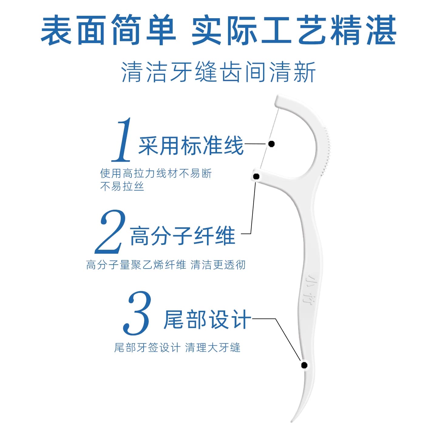 便携剔牙线牙线棒独立包装超细家庭装一次性剔牙家用无菌牙缝盒装 - 缩略图4