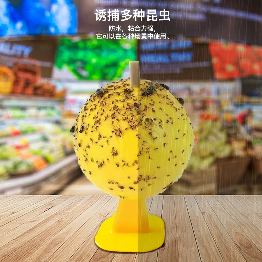 果蝇诱捕器小飞虫灭杀神器室内去除蚊虫克星厨房蠓虫粘虫球诱苍蝇 - 缩略图2