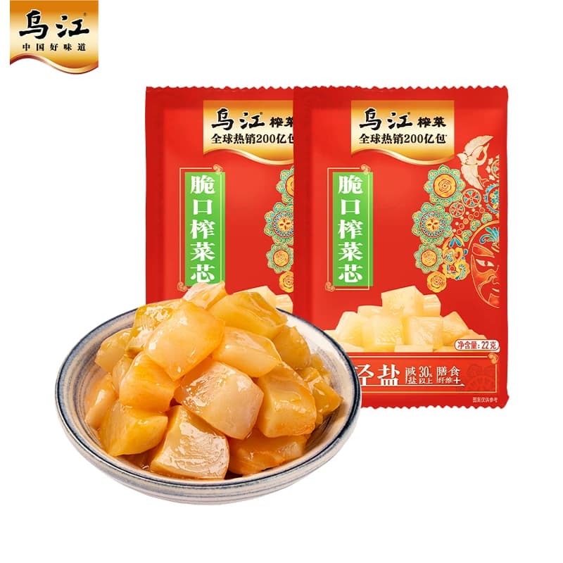 乌江脆口榨菜芯22g*2袋下饭菜休闲小菜便携即食 - 缩略图2