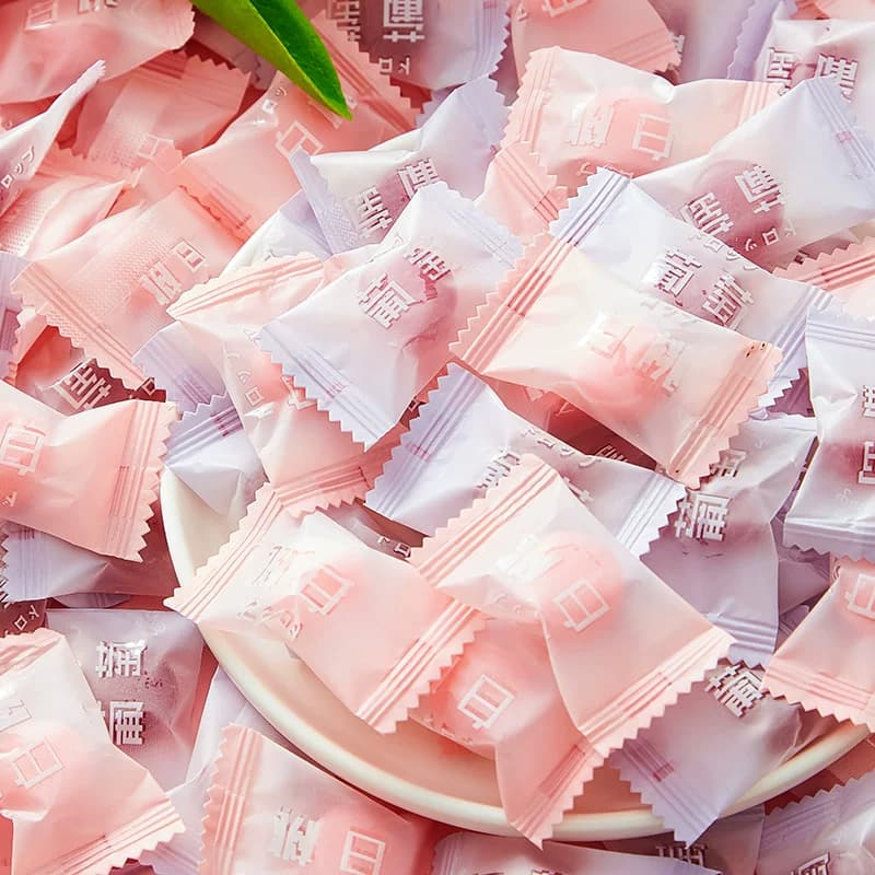 白桃味水果硬糖高颜值小零食结婚喜糖网红糖果散装批发水果味混合 - 缩略图3