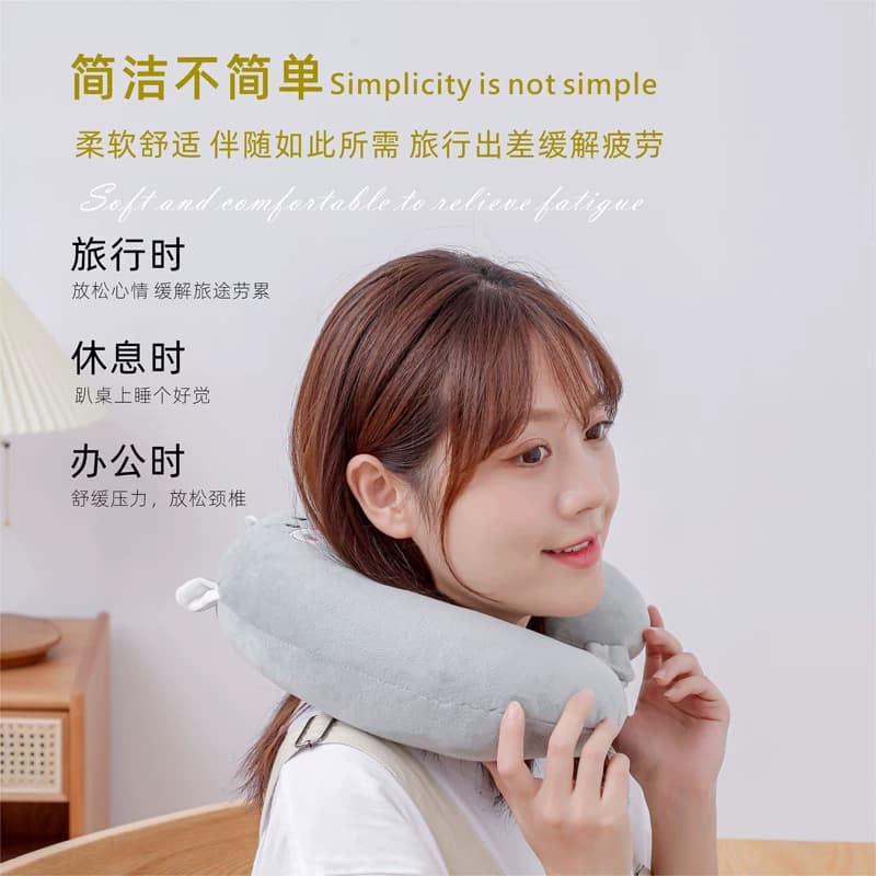 u型枕旅行护颈枕飞机靠枕u型头枕脖颈枕坐车便携趴枕护颈椎长途 - 缩略图4