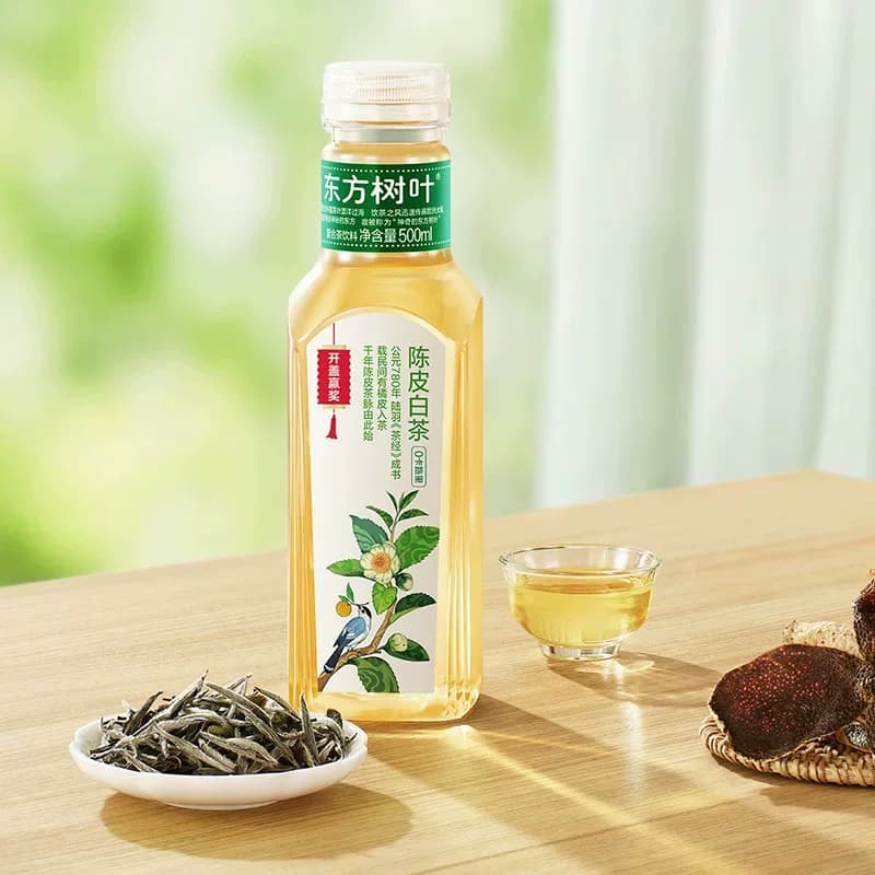 农夫山泉东方树叶500ml*9瓶茉莉花茶青柑普洱茶饮料整箱白茶绿茶 - 缩略图4