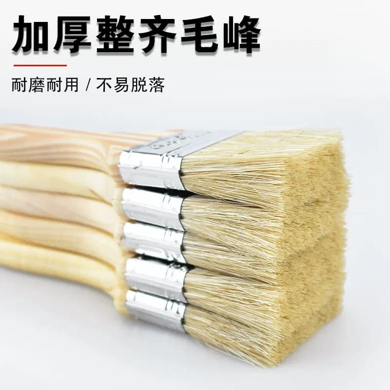 猪鬃棕毛刷刷子油漆刷清洁扫灰刷混加厚烧烤刷混鬃猪毛刷船用长毛 - 缩略图2