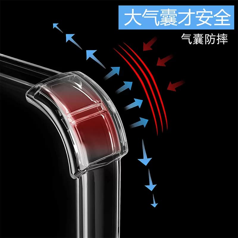 皖客适用于vivox80/x200手机壳x100/x90保护套防摔x60/x50pro加厚x30/20/x9plus透明x23幻彩版x7新款x300软 - 缩略图4