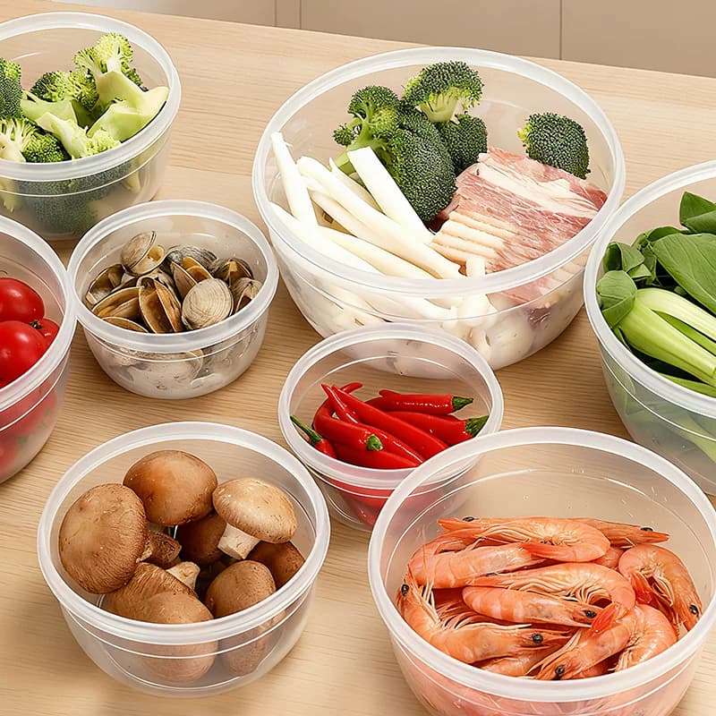 【1个】中号 750ml  密封透明食物保鲜盒 收纳盒 - 缩略图4