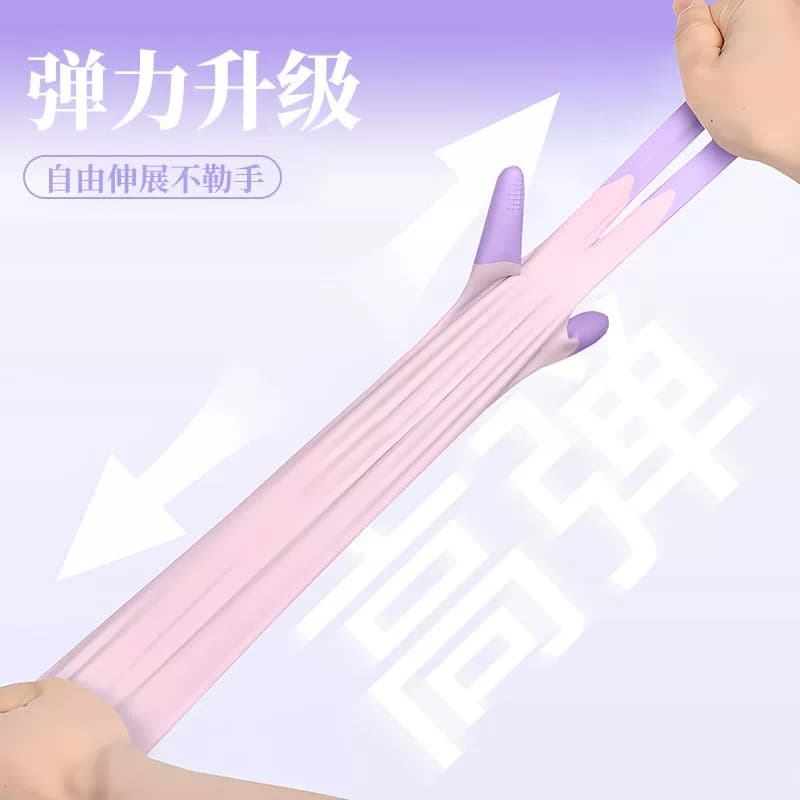 马卡龙色洗碗手套厨房家务PVC耐磨劳保手套舒适防水加厚防滑乳胶 - 缩略图3