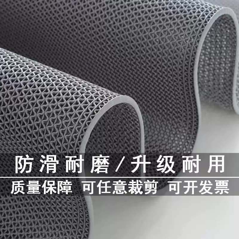 防滑地垫镂空塑料pvc隔水垫厨房浴室厕所防滑垫室外商用地毯门垫 - 缩略图3