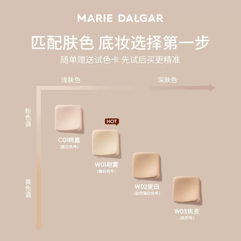 玛丽黛佳气垫第2代900目遮瑕持久裸感粉霜粉底液bbcc霜旗舰店正品 - 缩略图5