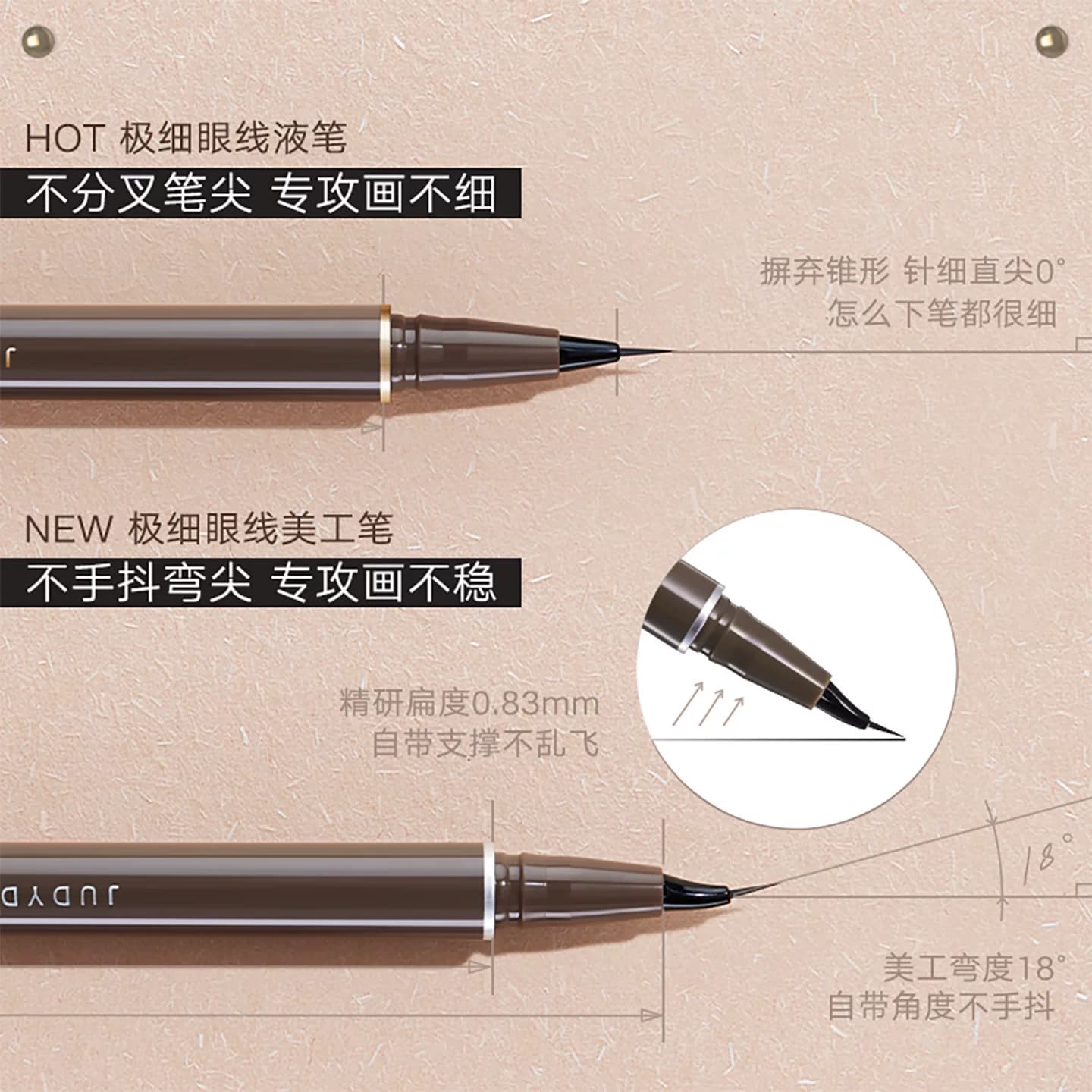 【跨品2件9折】Judydoll橘朵极细眼线液笔不晕染防水持久新手学生 - 缩略图5