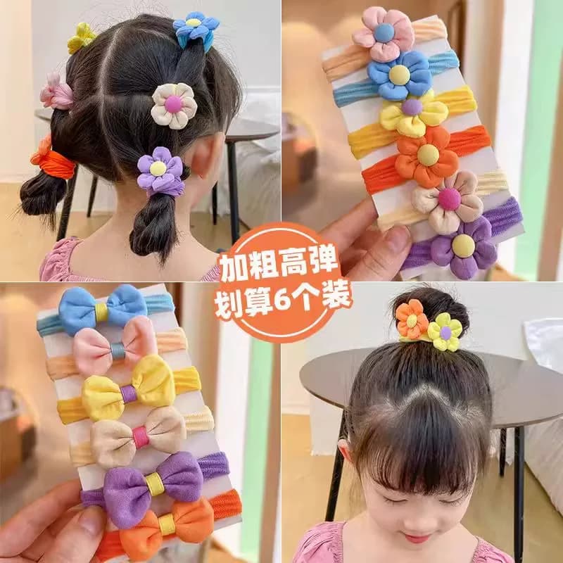 毛巾圈儿童发绳不伤发扎头绳女童橡皮筋发圈头饰小女孩扎马尾可爱 - 缩略图2