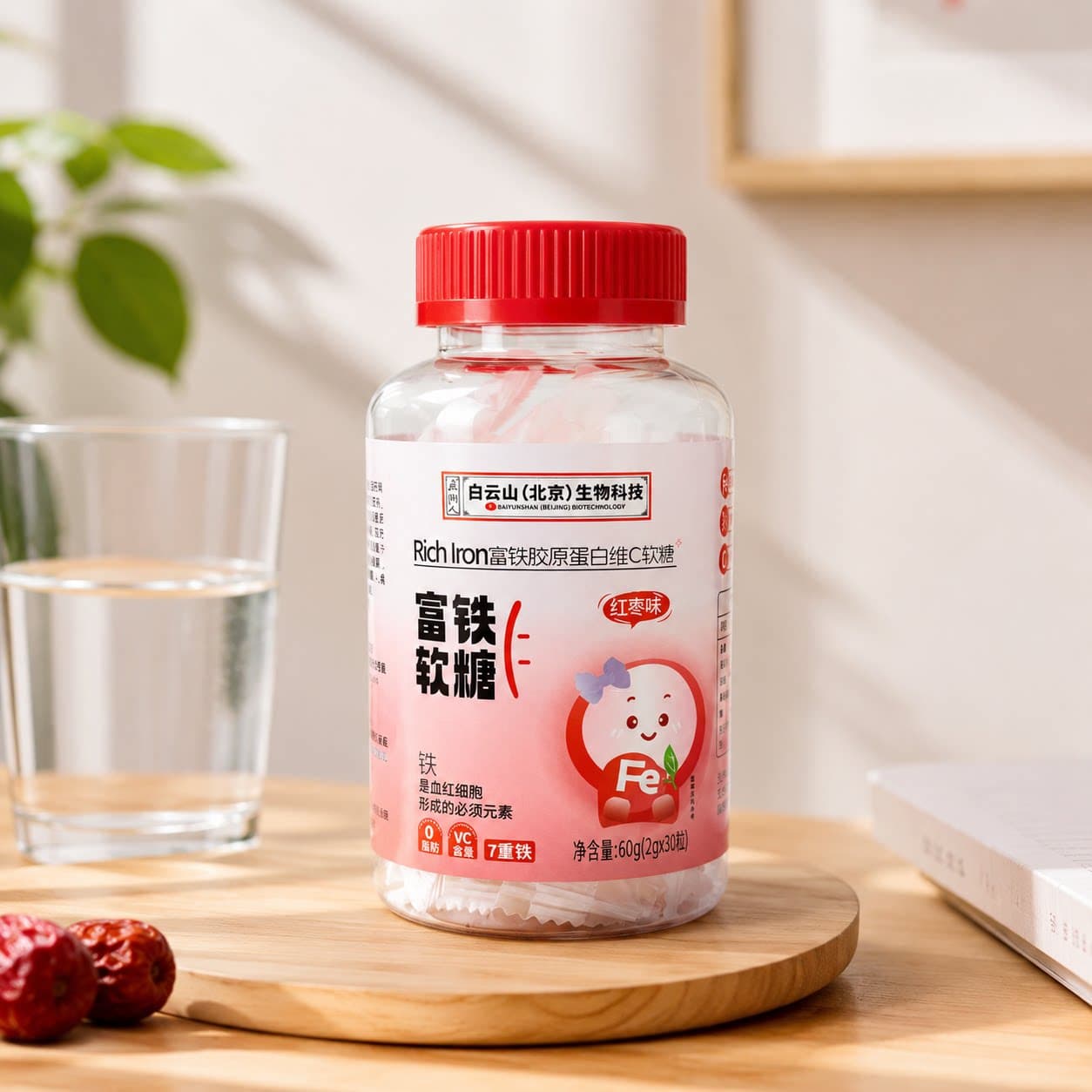 3瓶益生菌蓝莓富铁鸡内金软糖Q弹软糖休闲即食零食T - 缩略图2