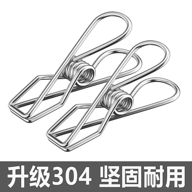 304不锈钢防风夹子小号夹物品夹大夹晾衣夹神器强力毛巾衣服夹子 - 缩略图3