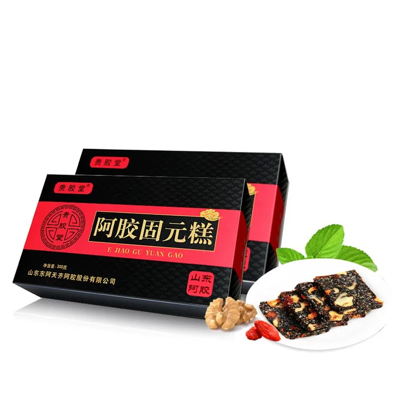 买1送1盒山东东阿红枣阿胶固元糕膏即食块粉熬非纯手工厂家 - 缩略图5