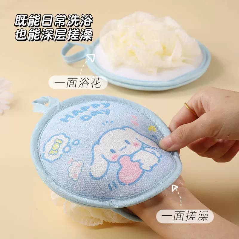 儿童沐浴球浴花二合一宝宝专用搓泥卡通不散花搓澡巾东北洗澡神器 - 缩略图3