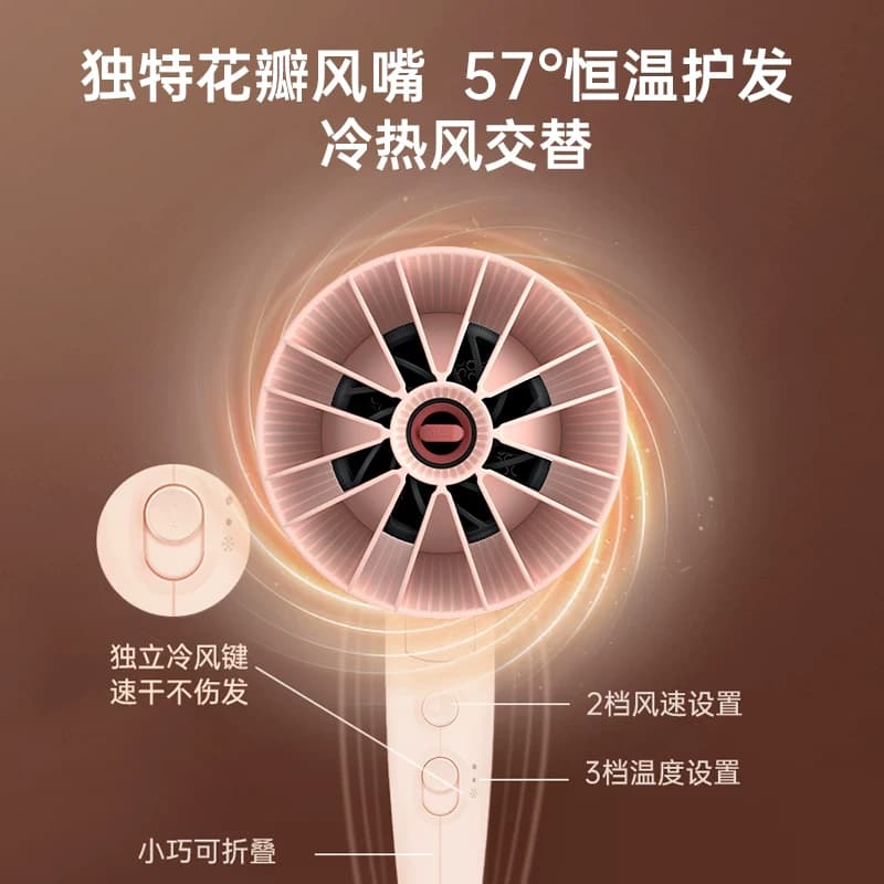 飞利浦电吹风机家用负离子护发速干大功率新款吹风筒不伤发BHD356 - 缩略图2