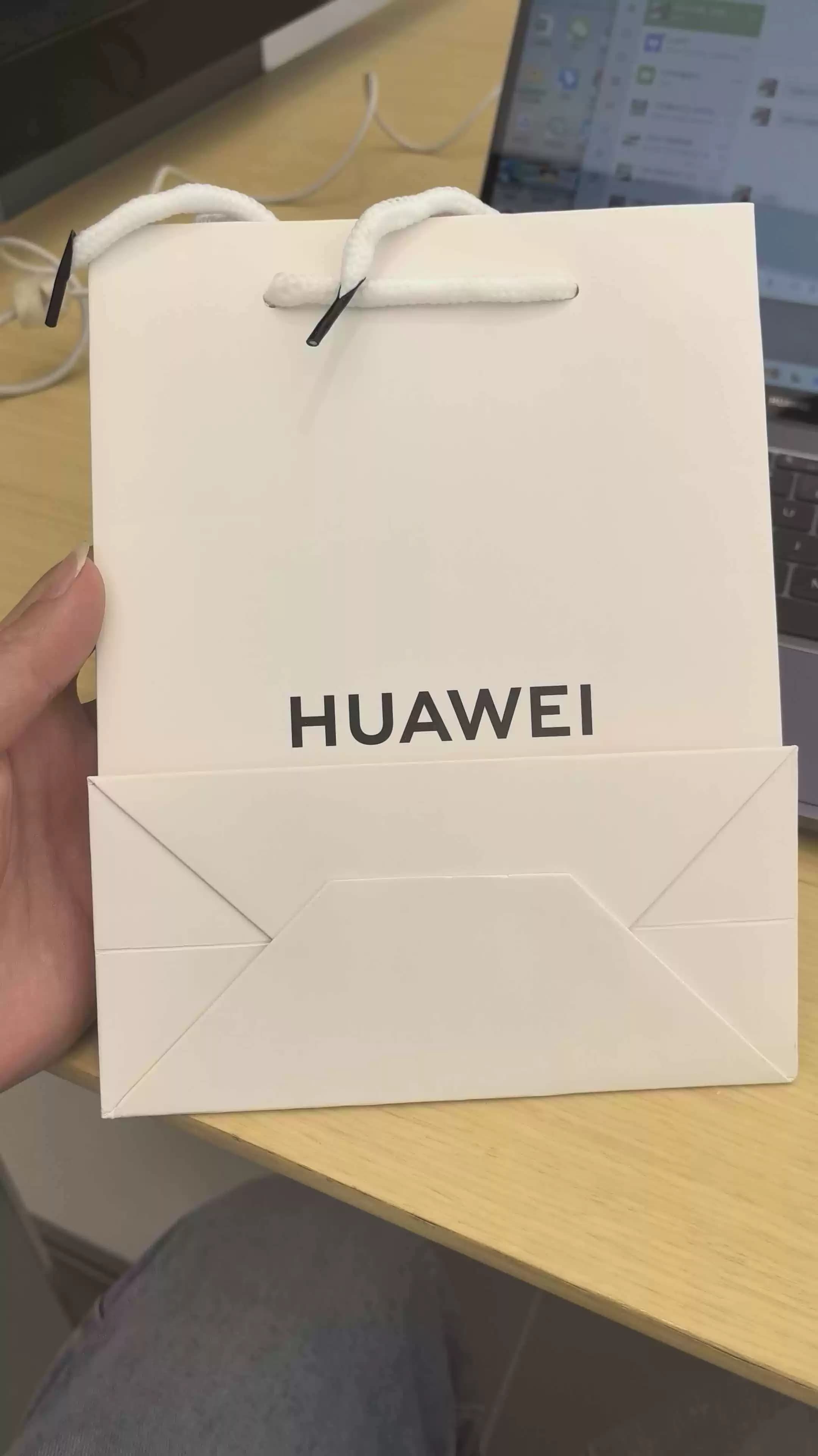 适用于华为荣耀体验店购物手提牛皮纸绳袋手机包袋现货定制加印 - 缩略图5