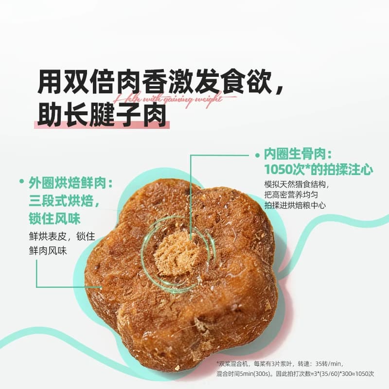 WoWo喔喔鲜肉烘焙猫粮生骨肉夹心增肥发腮美毛护肠道成猫幼猫通用 - 缩略图3