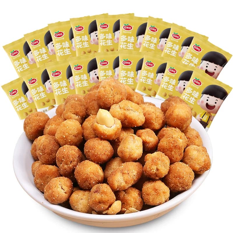 口水娃多味花生五香味聚会零食坚果炒货小吃办公室休闲小吃 - 缩略图3