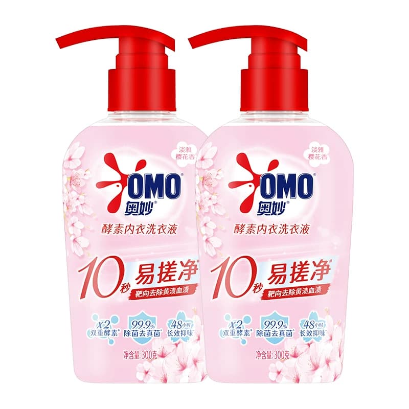 奥妙樱花内衣洗衣液300g*2内裤清洗液内衣裤女士去血渍 抑菌除螨 - 缩略图2