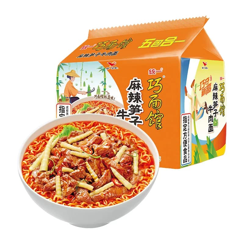 统一巧面馆麻辣笋子牛肉面方便面方面泡面 西南风味 - 缩略图2