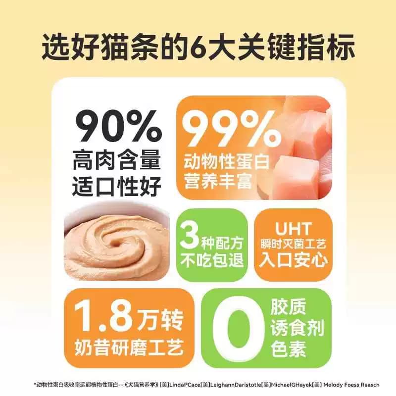 神经猫90%鲜肉猫条猫零食罐头鸡肉三文鱼金枪鱼猫条配猫粮湿粮 - 缩略图2