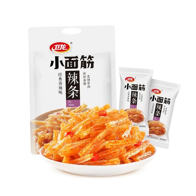 卫龙麻辣辣条小面筋香辣味辣片休闲食品小吃麻辣豆干解馋出游零食 - 缩略图2