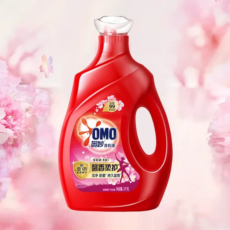 奥妙樱花味洗衣液3kg香味持久家用家庭 - 缩略图4