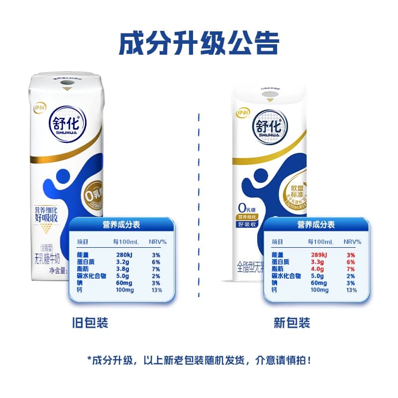 伊利舒化无乳糖全脂牛奶220ml*24盒整箱代餐好消化3月产 - 缩略图5