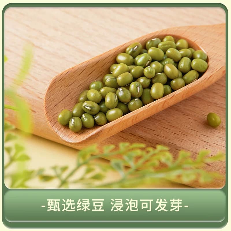 十月稻田绿豆五谷杂粮颗粒饱满可发芽易煮易出沙绿豆汤绿豆糕 - 缩略图3
