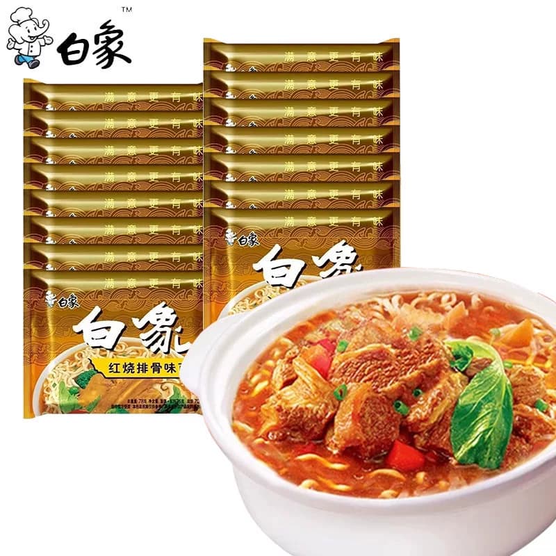 多规格白象红烧排骨味面5袋/15袋/30袋 - 缩略图4
