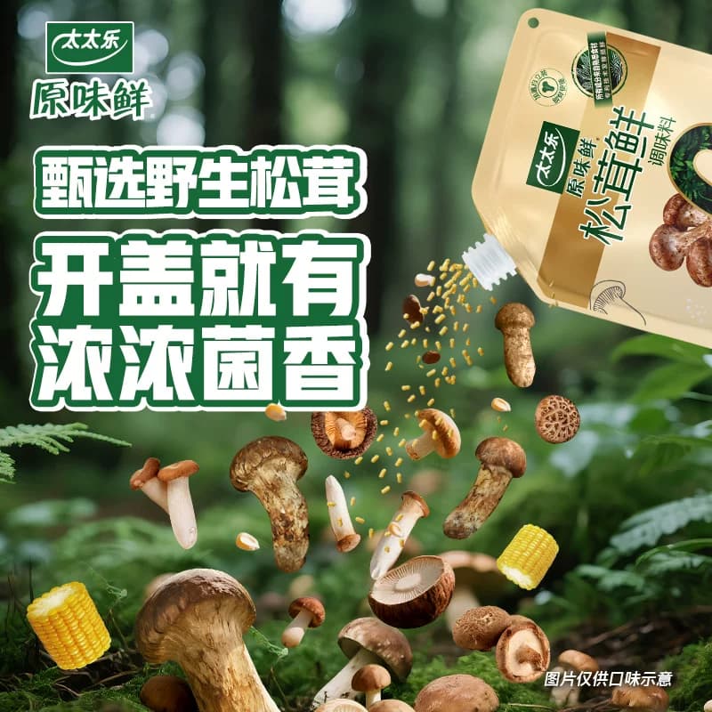 太太乐原味鲜加嘴松茸鲜调味料75g*1袋0添加炒菜煲汤可即食松茸鲜 - 缩略图3