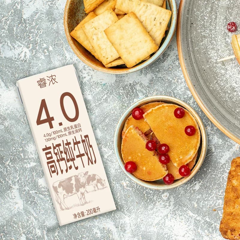 包装升级新希望睿浓苗条砖纯牛奶4.0蛋白200mL*10盒 - 缩略图4