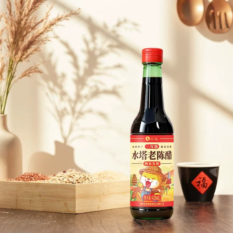 水塔陈醋6度凉拌饺子老陈醋420ml*2 - 缩略图4