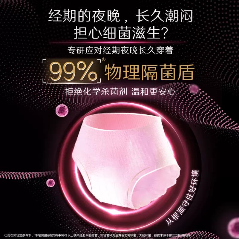 【下拉享优惠】高洁丝透气夜安裤防侧漏裤型卫生巾安睡裤 - 缩略图3