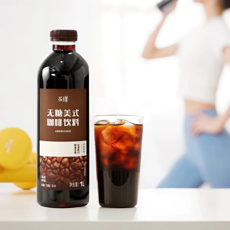永璞美式即饮黑咖啡饮料无糖美式冰镇解渴大瓶1L畅饮装助力运动 - 缩略图5