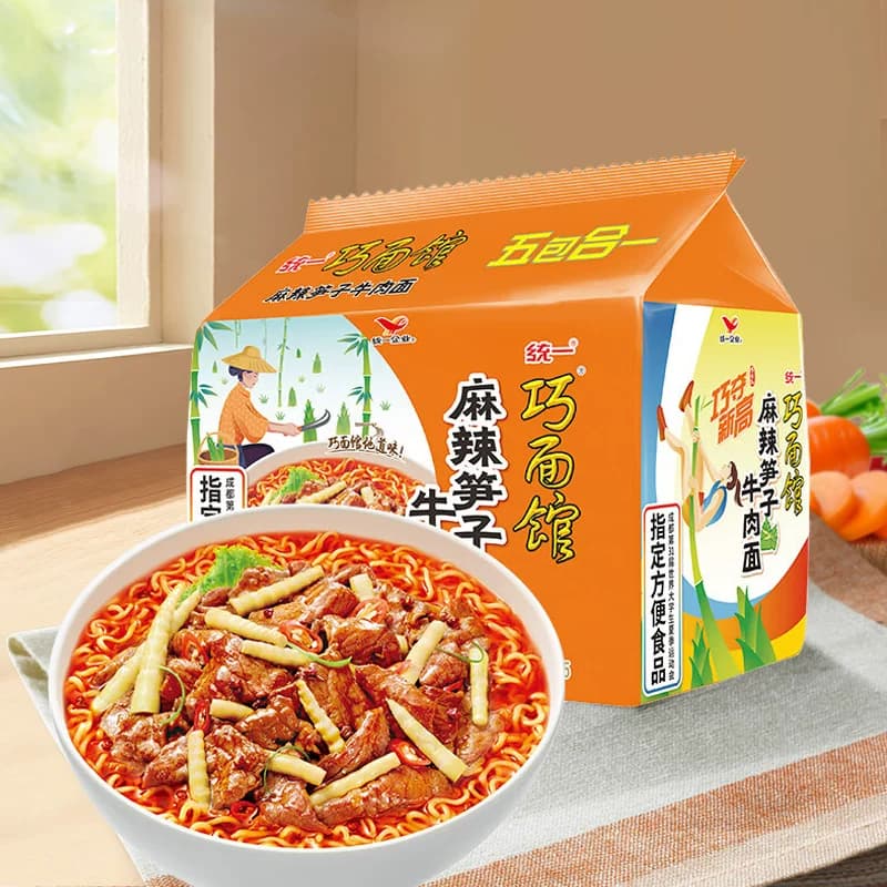 统一巧面馆麻辣笋子牛肉面方便面方面泡面 西南风味 - 缩略图4
